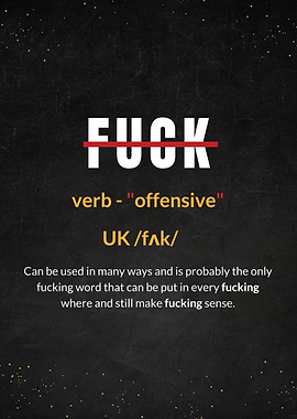 FUCK DEFINITION TEXT ART