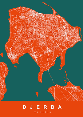 MAP DJERBA TUNISIA