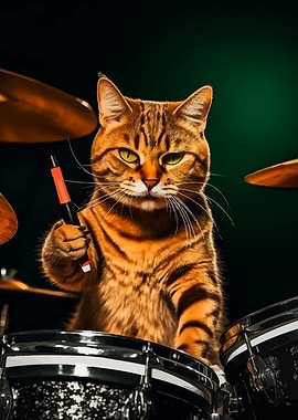 Cat Drummer