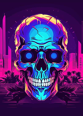 Skull Synthwave