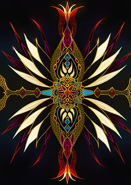 Multicolored fantasy art