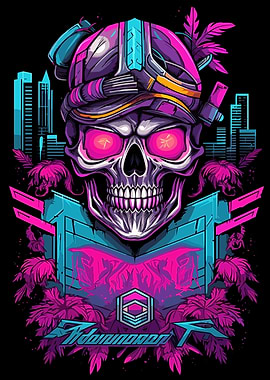 Skull Synthwave