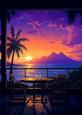 Hawaiian Island Sunset