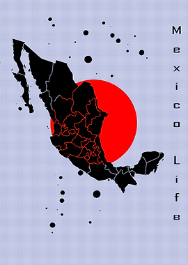 Mexico map fan art