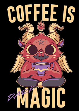 Baphomet Coffee Lover Art