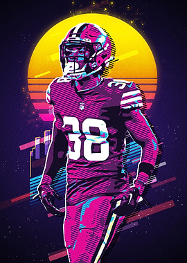 AJ Green Retro poster