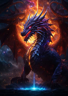 Dragon Fire Night Galaxy