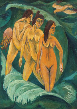 Three Bathers