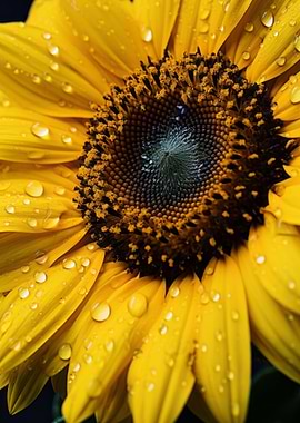 Wet Sunflower