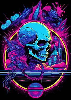 Skull Synthwave