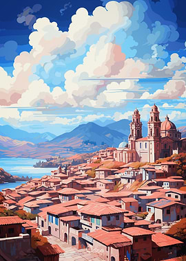 CUSCO Oil Painting