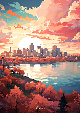 MONTREAL Oil Painting