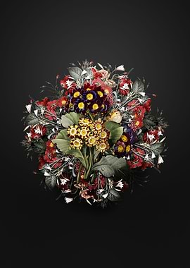 Antique Flower Wreath