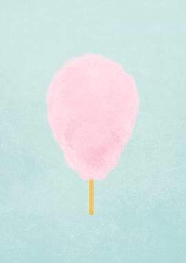 Pink Pastel Cotton candy