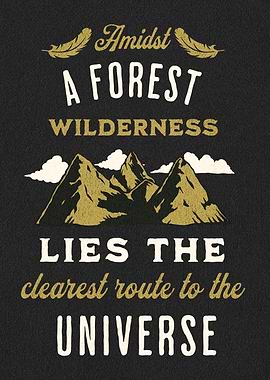 Love Of Nature Quote Art