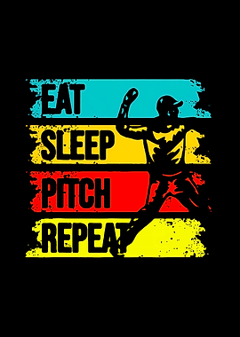Eat Sleep Baseball Repeat