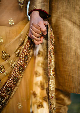 Oriental wedding garb