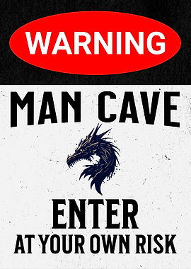 MAN CAVE DRAGON BLACK