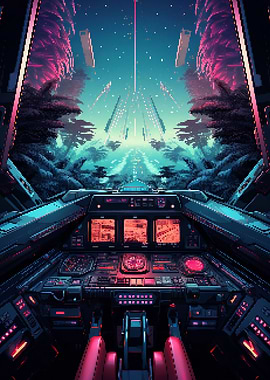 Spaceship Ride Pixel