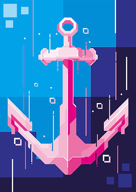 PINK SQUARE ANCHOR
