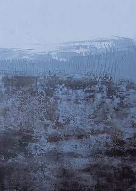 Brown blue landscape