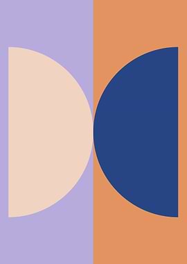 Lilac Blue Minimalist