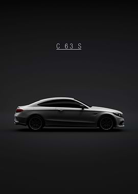 C63S AMG Coupe Silver
