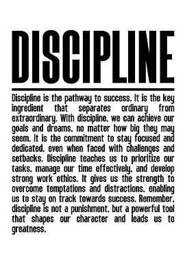 Discipline