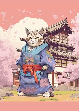 Cat Samurai Japanese