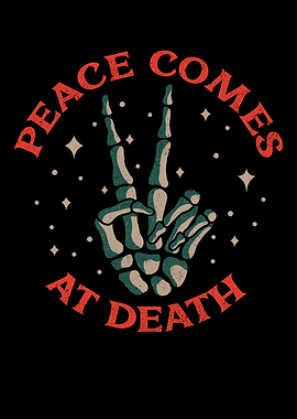 Peace comes at death