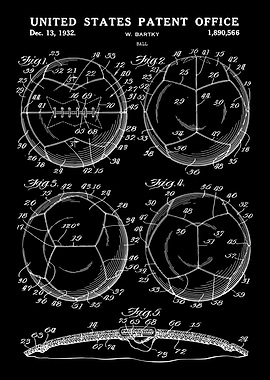 1932 Vintage Soccer Ball