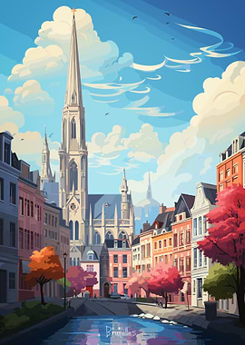 BRUXELLES Oil Painting