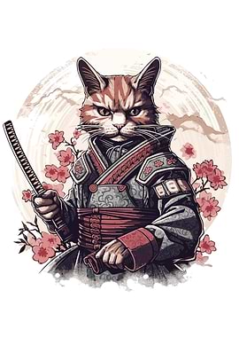 Cat Samurai Japanese