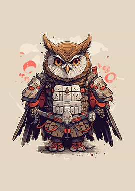 samurai owl japan