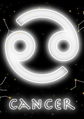 cancer neon zodiac