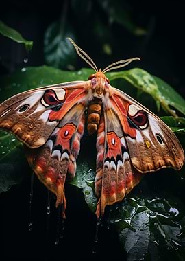 Wet Atlas Moth