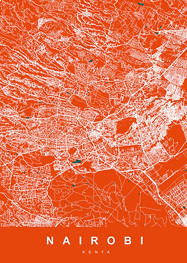 MAP NAIROBI KENYA
