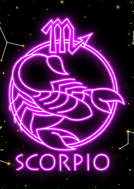 scorpio neon zodiac