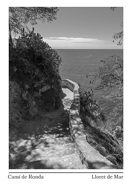 Black and white photo sea