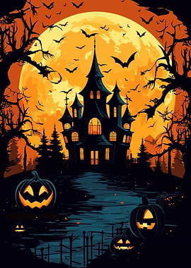 Halloween Pumpkin Castle