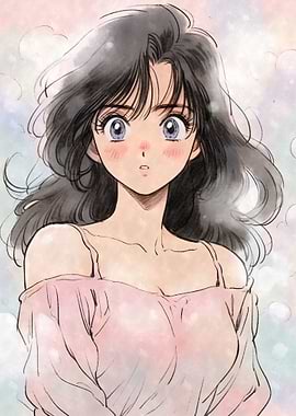 Kawaii Retro Anime Girl