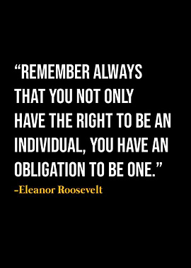 Eleanor Roosevelt Quote