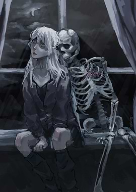 Sad Girl Skeleton