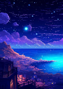 Mediterranean Night Pixel