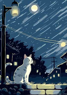 The Moon Night Cat Japan