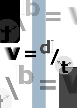 Velocity Formula poster