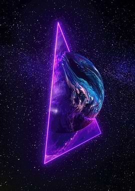 Planet With Triangle
