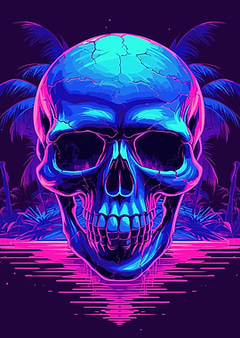 Skull Synthwave