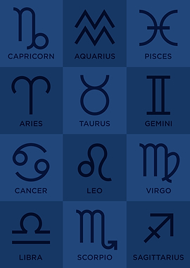 Zodiac Signs Abstract Pop