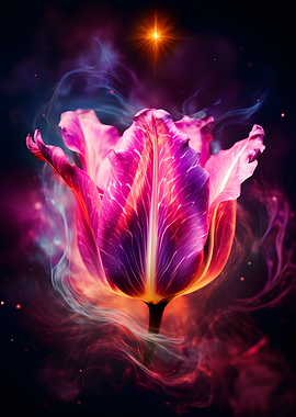 Cosmic Tulip Nebula Bloom